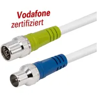 MaxTrack FK-IECS2,0L RJ45 Netzwerkkabel, Patchkabel 2 m Weiss 1 St. (2 m)