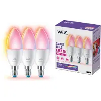 WiZ Connected WiZ Ampoule Bougie - Éclairage Coloré et Blanc - Mat - E14 - Lot de 2