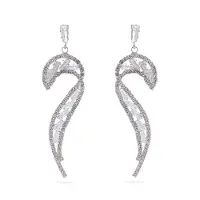 Avant Garde Boucles d'oreilles 'Yasminya' argent
