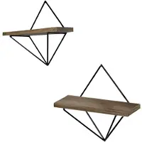 Norda Design Etagère murale décorative en bois Evila Originals | Noyer Noir