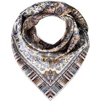 Roeckl Foulard ' PAISLEY MIAGE ' beige / marron / noisette / brun foncé