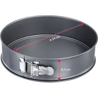 Westmark Moule à manqué Backmeister 1 fond antiadhésif, Moule à gâteau, Gris