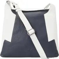 VOi Sac à bandoulière 'Boston' bleu marine / blanc