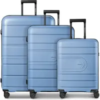 Redolz Essentials 11 : ensemble de valises à 4 roulettes, 3 pièces, avec soufflet extensible