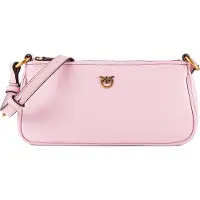 Pinko Sac à bandoulière 'Half Moon' rose clair