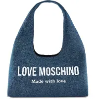 Love Moschino Sac bandoulière 'Denim Signature' bleu