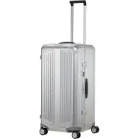 BOSS Grande valise  x Samsonite en aluminium argenté 80 cm