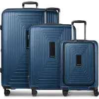 Redolz trolley pour ordinateur portable Essentials 14 Trolley Set 3 pièces ( S Exp. Front Pocket ) Dark Blue Metallic bleu marine 54cm