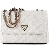 GUESS Sac bandoulière 'Giully II' gris clair / blanc