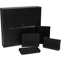 The Chesterfield Brand Cuir porte-monnaie Gift Set Leather Men's Black noir