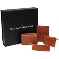 The Chesterfield Brand Cuir porte-monnaie Gift Set Leather Ladie's Cognac marron clair