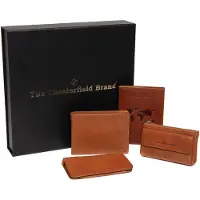 The Chesterfield Brand Cuir porte-monnaie Gift Set Leather Men's Cognac marron clair