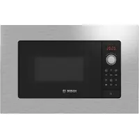 Bosch Four à micro-ondes Serie 2 BEL623MS3 Micro-ondes encastrable avec grill 20 L 800 W Acier inoxydable