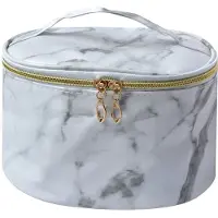 Clayre & Eef Pochette culturelle pour femme JZTB0058, couleur blanc et gris, dimensions 21x12x15 cm