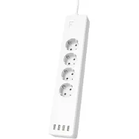Hama Smarte WLAN-Steckdosenleiste 4-fach, einzeln schaltbar, Überlastsch., 4xUSB (00176628)