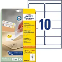 Avery Zweckform L4744rev-25 90x50.8mm White Adhesive Tags 25 Units Clair Enfants