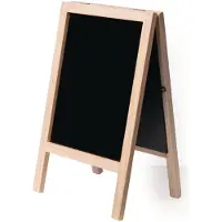 Securit SBS-B-MNI Tableau à craies de table MINI Panneau de trottoir, hêtre