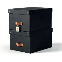 Leitz Puro Medium Storage Box 2 Units Noir Enfants