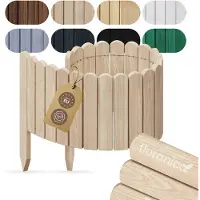 Pemicont Floranica Bordure de jardin H 30 x L 100 cm Non traité – ganivelle en bois de pin