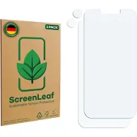 ScreenLeaf Film de protection d'écran, Protection d'écran Écologique, Clear, Anti-Rayures (2 pcs, Apple iPhone 17e), Téléphone portable : film de protection, Transparent