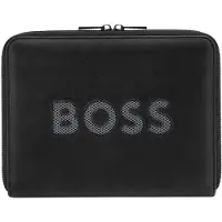 BOSS Cut-out logo A5 folder with mesh detailing