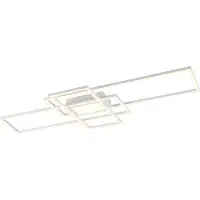 TRIO Plafonnier moderne à encastrer LED IRVINE blanc 620010431