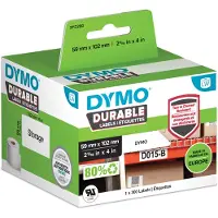 Dymo Durable 2112290 Étiquette Noir sur blanc