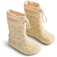 Wheat Bottes en caoutchouc 'Zerro' jaune pastel / vert / abricot / rouge