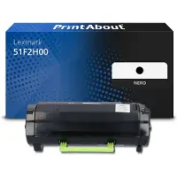 PrintAbout Toner compatible pour Lexmark 51F2H00 (512H) - Noir - Grande capacité