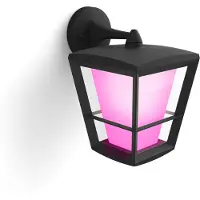 Philips Hue Econic Applique Murale White and Color Noir Suspendu