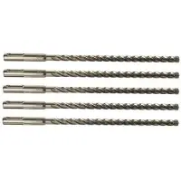 Milwaukee Foret SDS Plus 4 taillants MX4 10x165 mm - 5 pièces - Carbure - Géométrie optimale