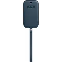 Apple Sacoche en cuir MagSafe pour iPhone 12 Mini - Baltic Blue