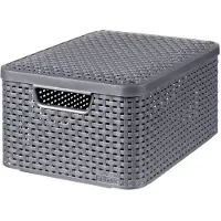 Curver Panier de rangement avec couvercle Style M