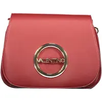 Mario Valentino sac Moses rouge rabat, logo cercle doré