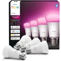 Philips LED-älylamppu, White and color ambiance, E27, 810 lm, 4-pack