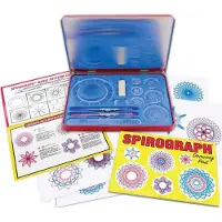 Spirograph Jouets Boîte en métal rétro - Kit de dessin créatif pour enfants