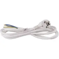 Emos Câble de raccordement - - H05VV-F 3G - 2 m - PVC - Blanc - 230 V/10 A