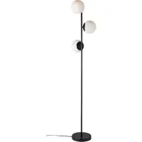 Nordlux Lampadaire , Lilly, Noir, Salon / séjour, Métal, Scandinave
