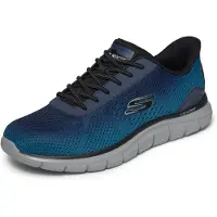 SKECHERS Sneakers 233038-NVBL in Navy Mesh / Synthetic / Blue Trim color size 41