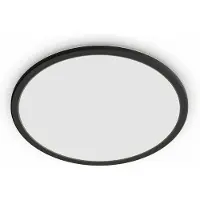 Philips Plafonnier à LED 18W CL550 SuperSlim IP44 Variable 3 niveaux Noir