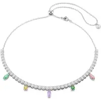 Swarovski Chaîne jaune / vert / violet / argent