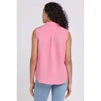 Nydj Gabrielle Blouse Sans Manches en Lin | Desert Rose