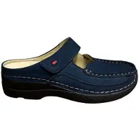Wolky Sabots Wolky Femme Roll Slipper Antique Nubuck Blue-Taille 39