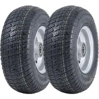 Parnells Pneus et jantes de tondeuse à gazon 13x5.00-6 Wanda P332- 25mm 6205 Paliers (Jeu de 2)
