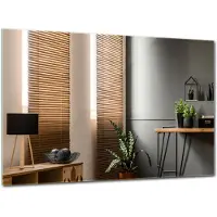 Tulup (60x40 cm) Miroir Rectangle Vertical Pour Entrée Couloir Chambre Salle De Bain Bord Polis