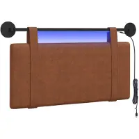 vidaXL Tête de lit suspendue, marron,Polyuréthaneaspect vieilli