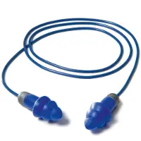 Moldex Bouchons d'oreilles Rockets Full Detect avec cordon SNR27 détectable bleu (100x)