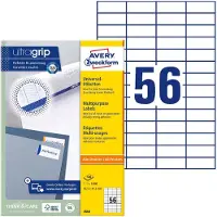 Avery Zweckform Universal-Etiketten 3668, ultragrip, 52,5 x 21,2 mm, 5600 Stück