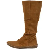 El naturalista pour femme. 253132550005_023 Bottes en cuir N5313 Coral brown (37), Plat, Fermeture éclair, Casuel, Imitation cuir