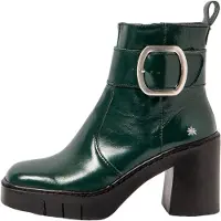 Art pour femme. 1197911WS003_0G3 Bottines en cuir 1979 vert (42), 8 à 10 cm, Fermeture éclair, Casuel